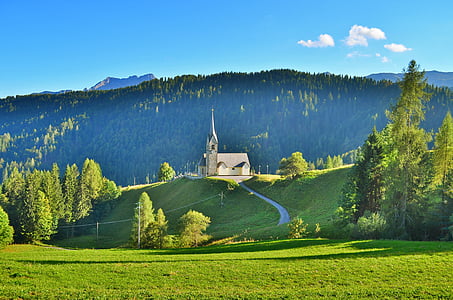 Birnbaum, Avstrija, gorskih, cerkev, Campanile, Italija, krajine, Prato