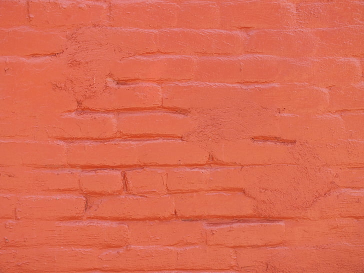 textura, zeď, struktura, budova, červená