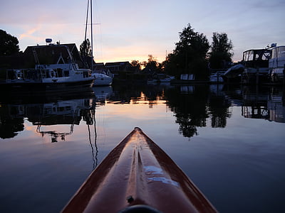 皮划艇, 水, 河, 休闲, 皮划艇, 桨, 水上运动