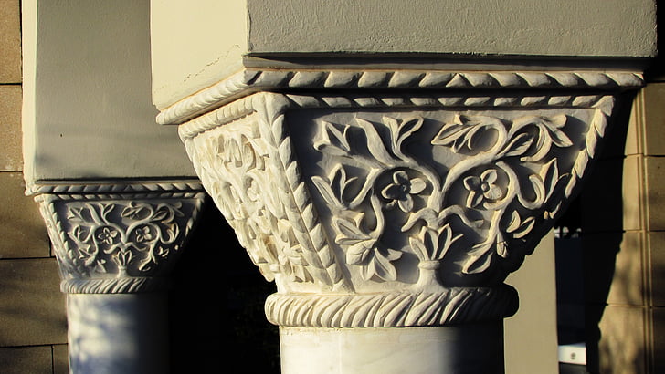 piliera capitals, Architektúra, stĺpec, elegancia, Klasická, biskupstvo, Paralimni
