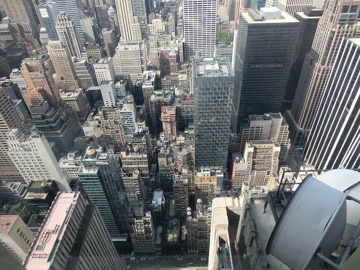 New york, rues canyons, é.-u., gratte-ciel, l’Amérique, États-Unis, New york city