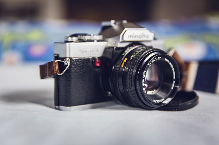 camera, lens, macro, minolta, retro, SLR, technology