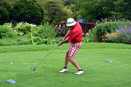 παίχτης του γκολφ, γκολφ, ταλάντευση γκολφ, ο άνθρωπος, αριστερά χέρια, αριστερός, απεργία