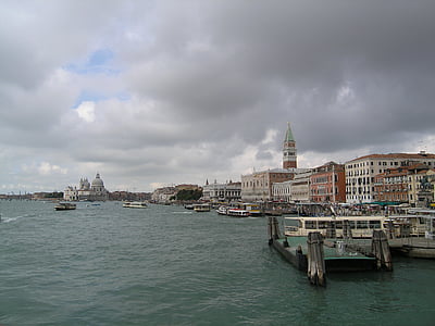 Венеция, гондоли, Италия, Венеция, вода, Венеция - Италия, архитектура
