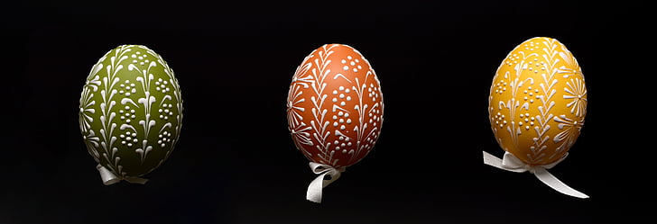 påskeæg, æg, malet, påske, God påske, farverige æg, farvede æg