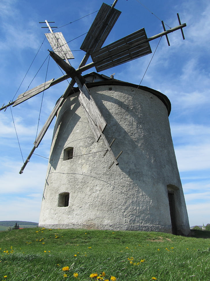 mill, windmill, throughout the windmill