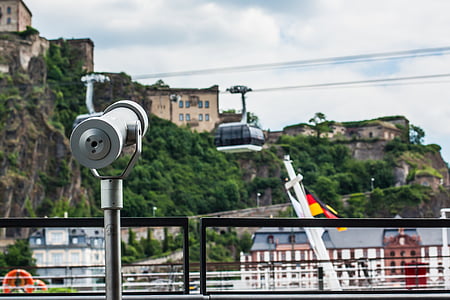 kính thiên văn, Outlook, tầm nhìn xa, Koblenz, cáp treo