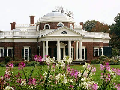 Monticello, kopule, prezidentský dům, Muzeum, Nickle přední, Jefferson