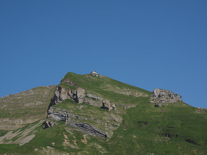 ebenalp, hory, Alpine, Chata