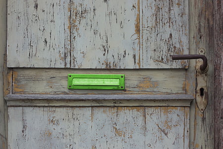 porta, cassetta postale, vecchio, legno, porta in legno, oggetto d'antiquariato, porta d'ingresso
