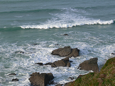 Cornish, Meer, Landschaft