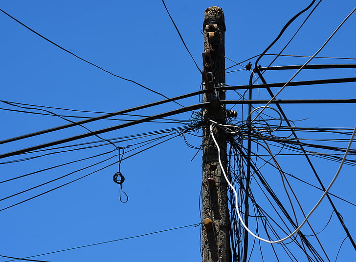 Vietnam, enegieverteilung, actual, ronda de vidente, cable, línea de alimentación, electricidad