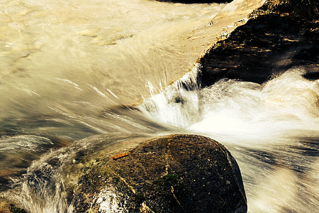 水, 石头, 河, 自然, 水域, 瀑布, 流
