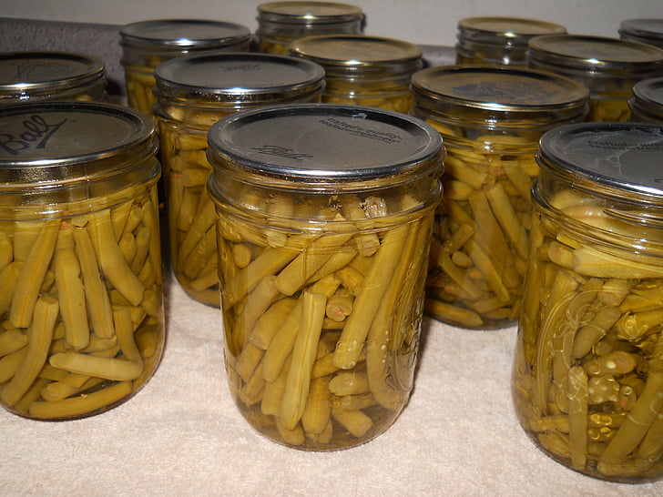 beans, can, preserved, vegetable, natural, healthy, green