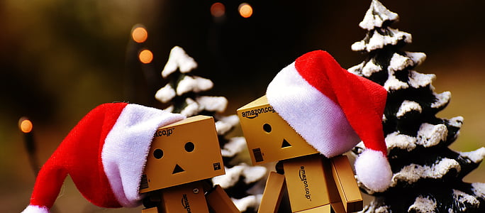 Danbo, Natal, gambar, bersama-sama, tangan di tangan, Cinta, kebersamaan