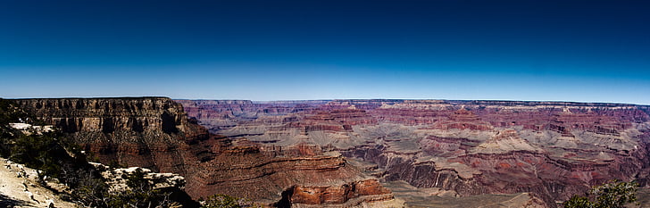 Grand, Canyon, dia, Cânion de rocha, grande, paisagem, sem pessoas
