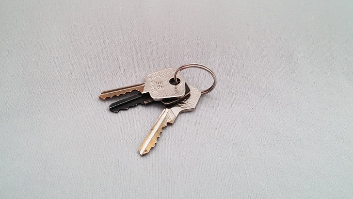 chaves, conjunto de chaves, serralheiro, prata, objeto