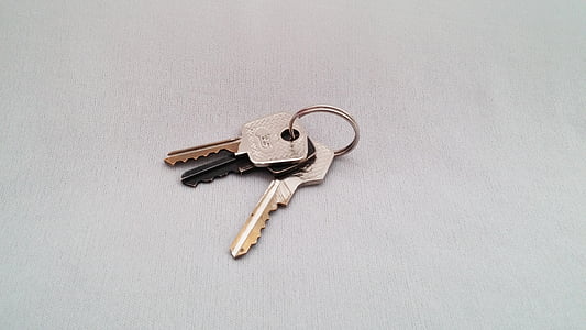 Schlüssel, Satz von Schlüsseln, Schlosser, Silber, Objekt