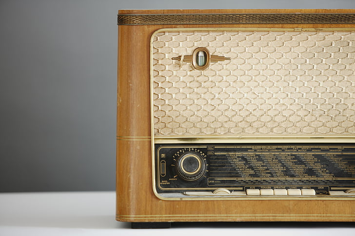Radio, gamla, retro, Vintage, musik, ljud, Antik
