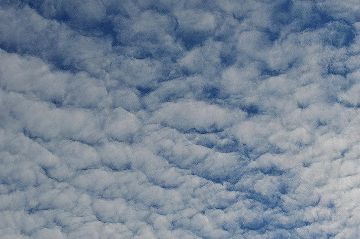 image de fond, bleu, blanc, nuages, Sky