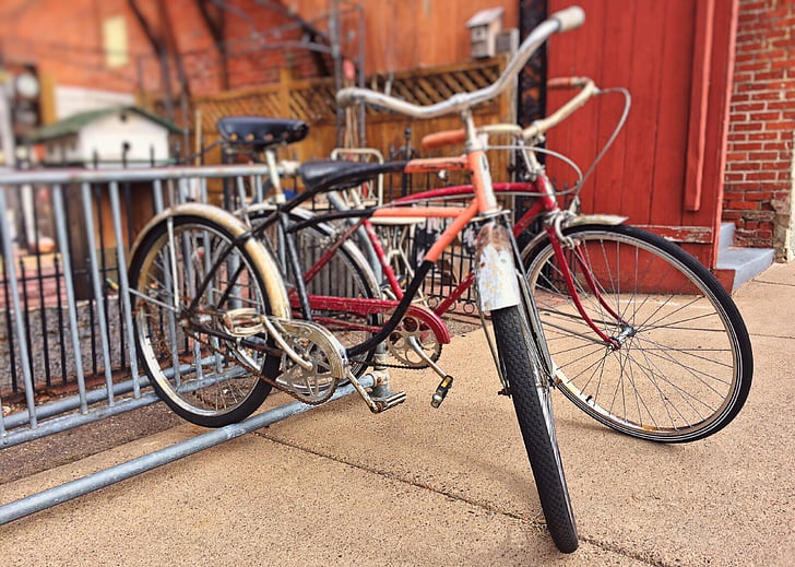 sykler, Cruiser, sykkel, Vintage, hjul