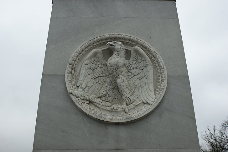 talla de piedra, águila, símbolo, estatua de, emblema de, arquitectura, Berliner