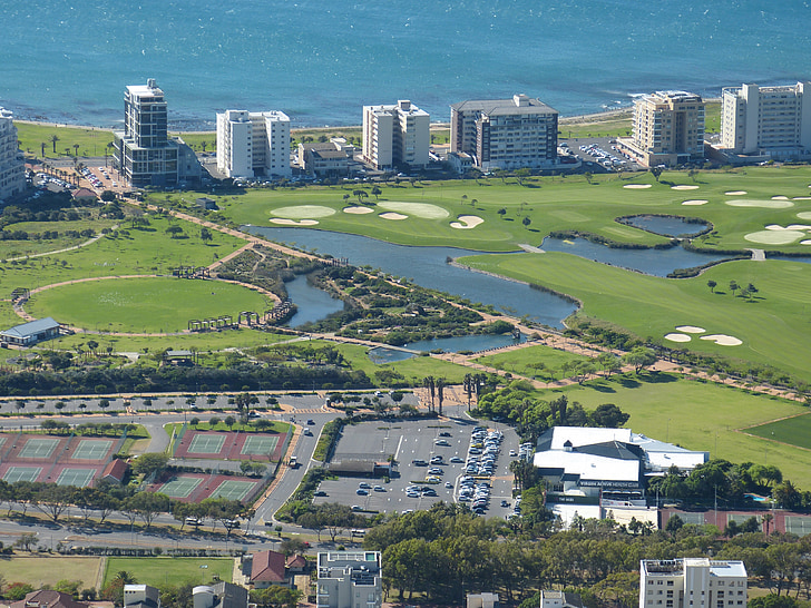 Kapské město, Jihoafrická republika, vzdálený pohled, aplikace Outlook, město, Panorama, City ocean