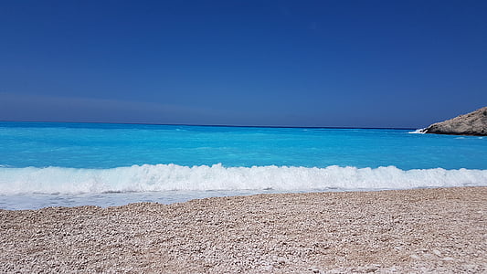 Graikija, jūra, atostogų, paplūdimys, smėlio, vasaros, pakrantė