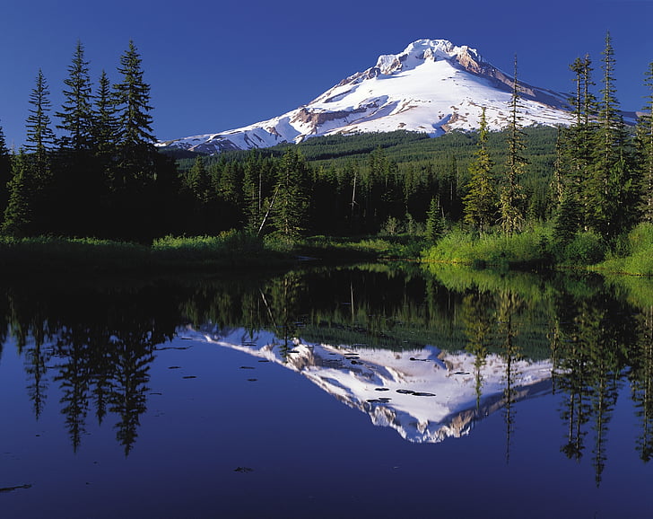 Mount hood, Орегон, Вулкан, стратовулкан, США, Америка, пейзажі