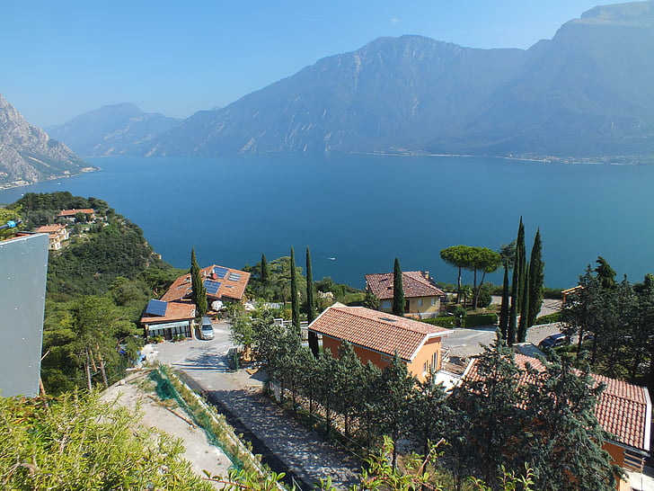 Garda, søen, bjergsø, Italien, Panorama, landskab, Mountain