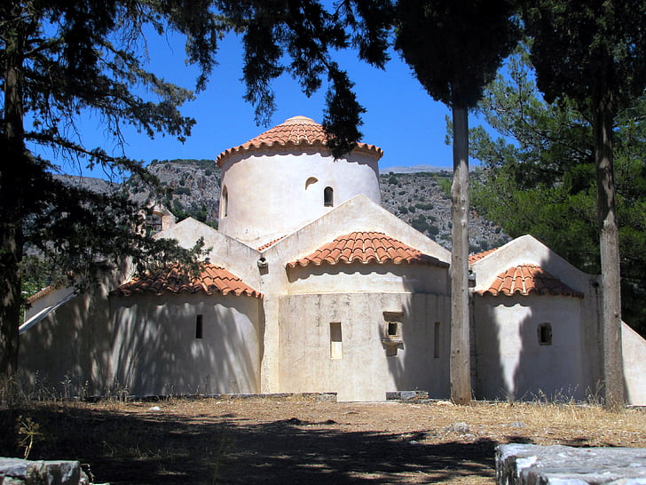 Ilha de Creta, férias, Panagia kera, Igreja, arquitetura, culturas