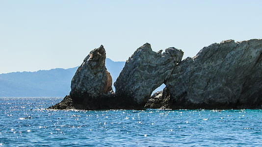 Hy Lạp, Skiathos, đảo, Bãi biển, Rock, trắng, Sporades