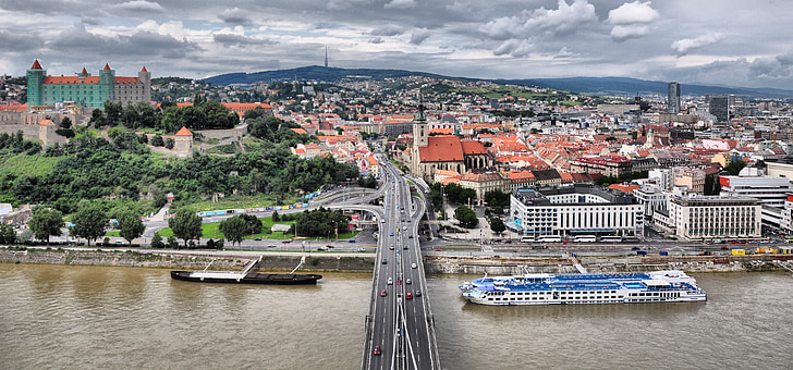 Bratislava, Europa, Slovacchia, città, architettura, Viaggi, capitale
