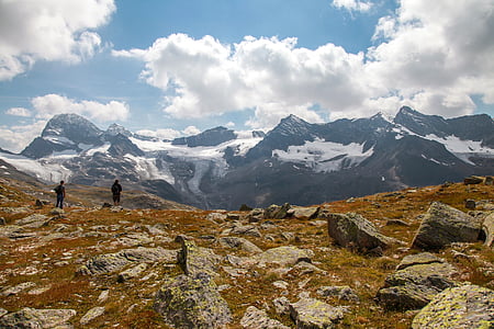 Silvretta, Montafon, Alpina, Áustria, montanhas, paisagem, Verão