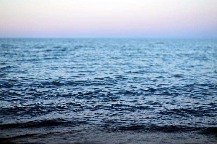 στη θάλασσα, κύματα, φύση, νερό, Ωκεανός, επιφάνεια, μπλε