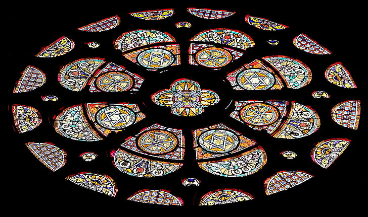 kiriku aken, akna, kirik, vitraaži, klaas, sära kaudu, Värv