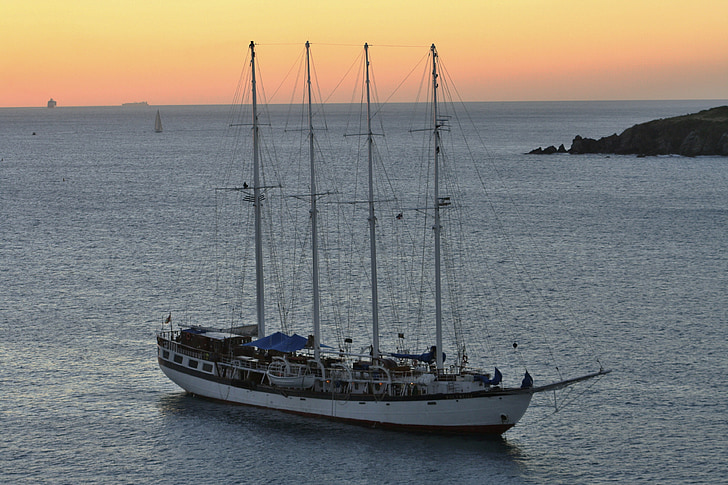 Tortola, vitorlás hajó, árboc, hajó, boot, tenger, vitorla