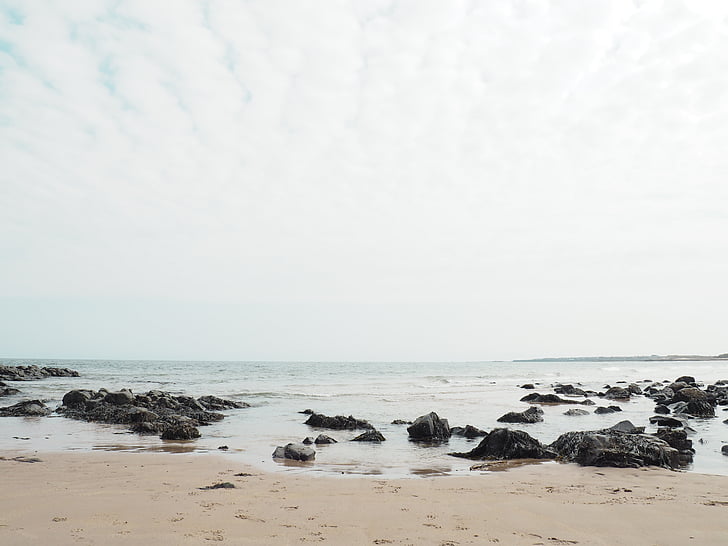 kivet, lähellä kohdetta:, Shore, Beach, Sand, Rocks, Coast