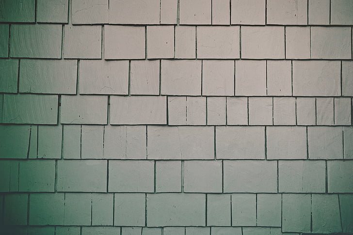 shallow, focus, photography, gray, brick, wall, tiles