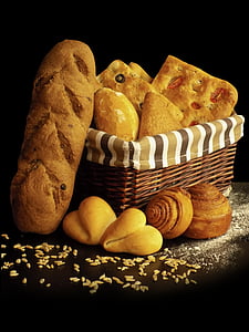 pão, pão artesanal, Casa, comida, padaria, gergelim, cereais
