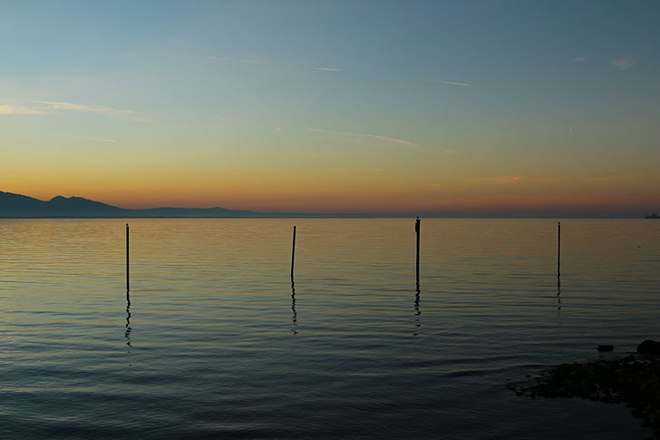 Bodensjøen, Lake, abendstimmung, solnedgang, vann, natur sky, kveld