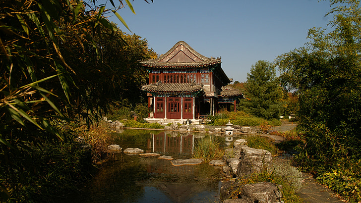 freiberg am neckar, chinahaus, architecture, garden