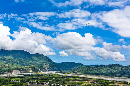 ngày xanh, Bạch Vân, cảnh quan, bầu trời, Đài Loan, màu xanh, màu xanh lá cây