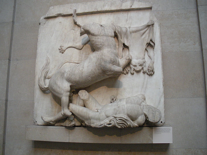 Elgin marbles, sculptura marmura, British museum, Grecia antică