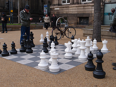 escacs, Niça, vista de carrers