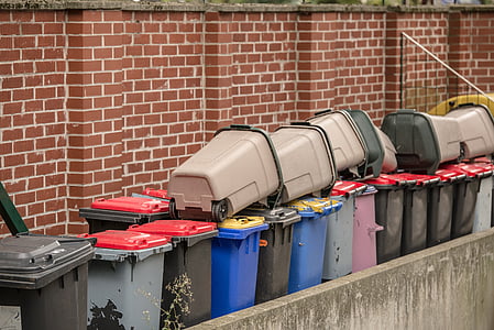 immondizia, raccolta differenziata dei rifiuti, Mülltonnen, tonnellata, rifiuti, separazione, rifiuti non riciclabili