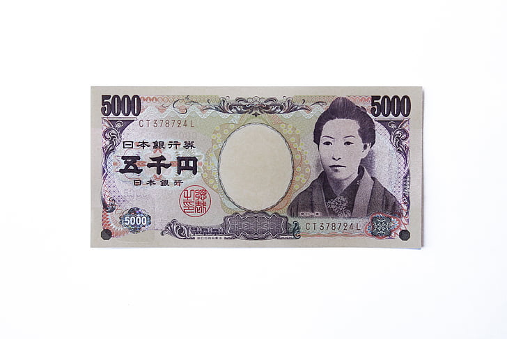 Yen, dinheiro japonês, Japão, dinheiro, moeda, papel-moeda, das finanças