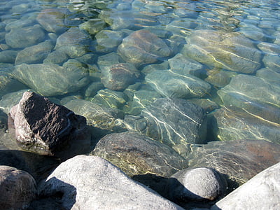 vode, Bacha, Rijeka, kamenje, šljunčana, protok, priroda