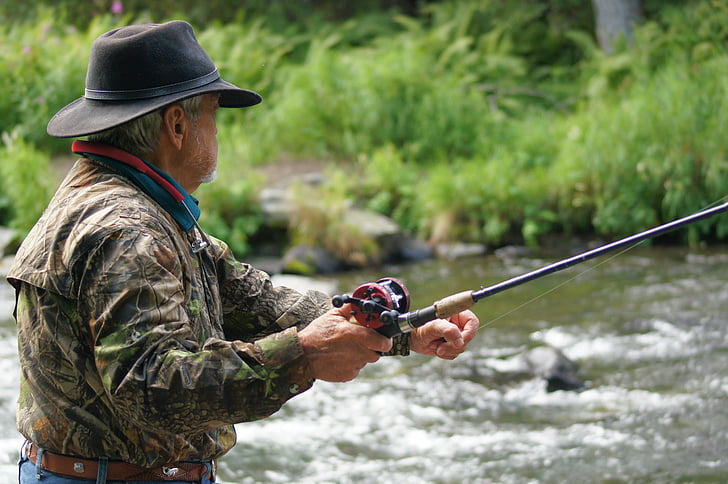 fisherman, river, fishing, stream, alaska, alaskan, water