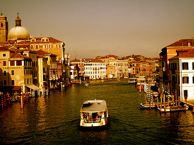 vaixell, l'aigua, illa, Venècia, Veneto